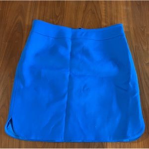 Ann Taylor Bright Blue Wool Skirt 4P
